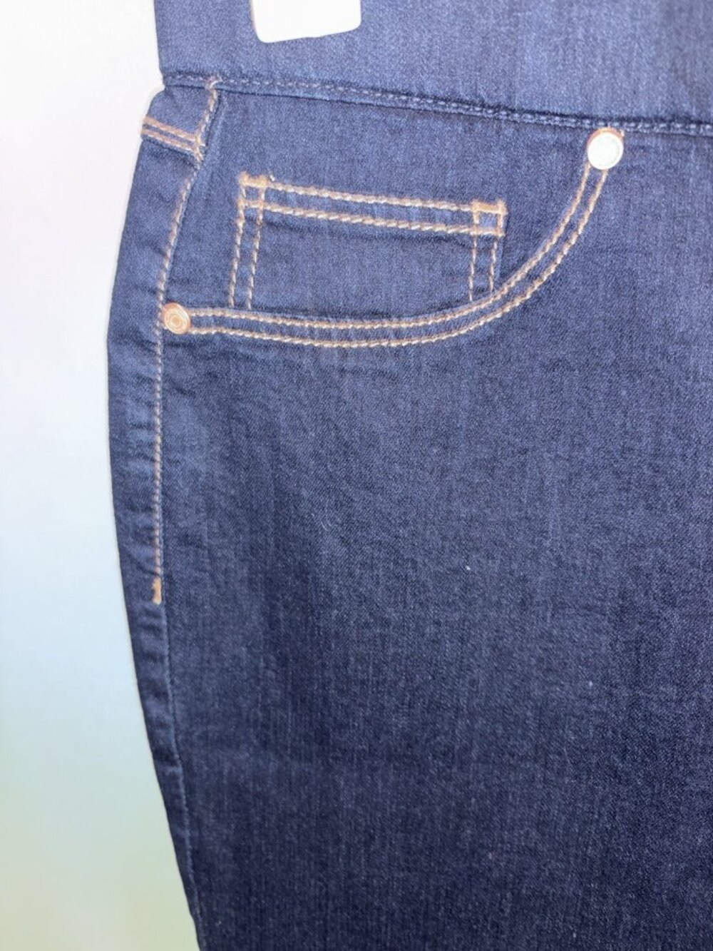 Faded Glory Jean Jeggings Womens Size 16 36X28 Stretch Blue - Picture 3 of 9